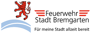Logo Feuerwehr Stadt Bremgarten mit Slogan